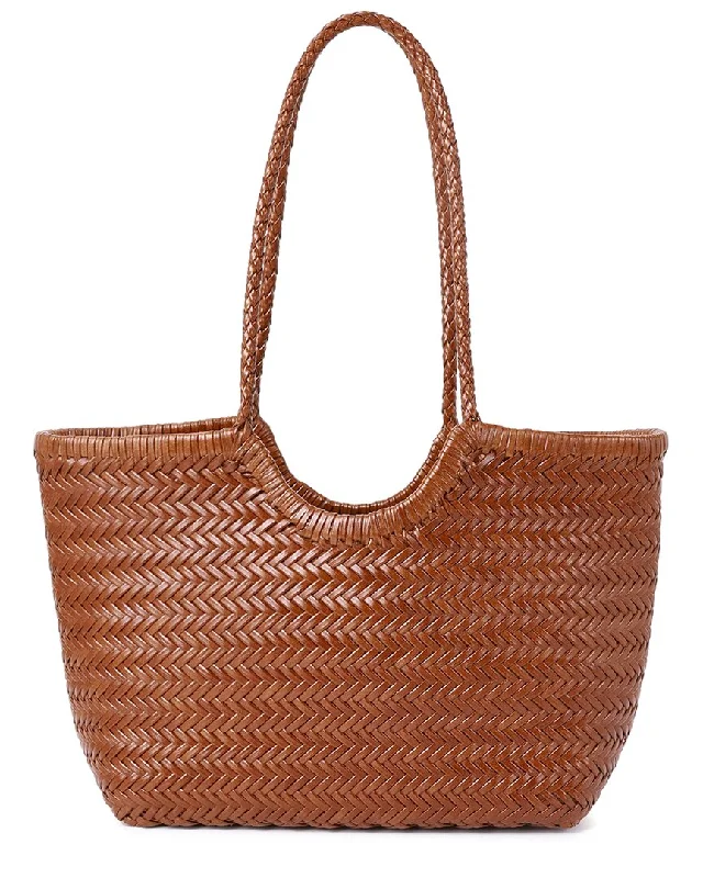 Tiffany & Fred Paris Woven Leather Tote