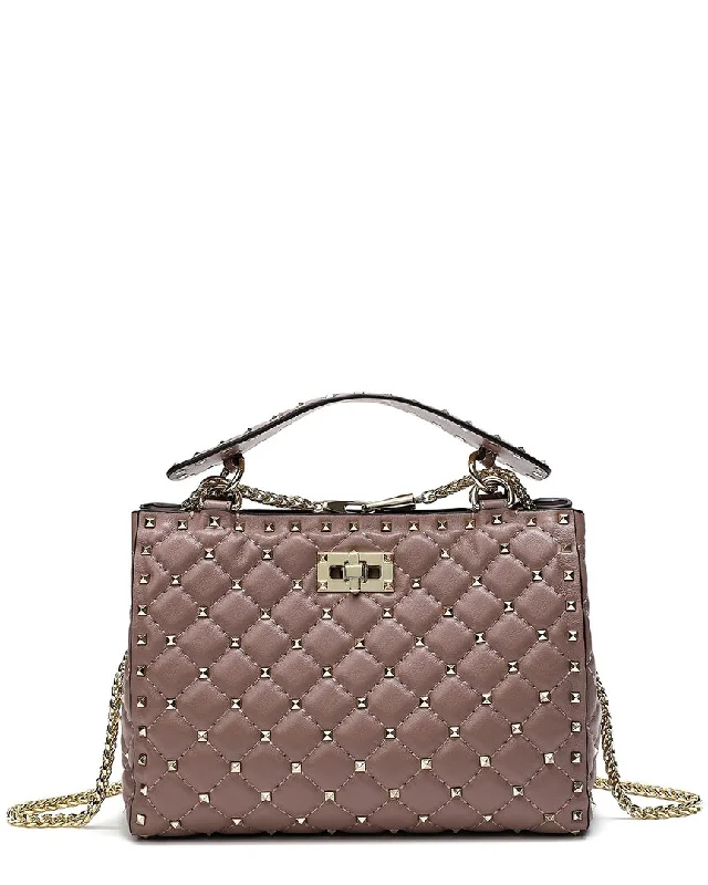 Tiffany & Fred Quilted & Studded Leather Tote