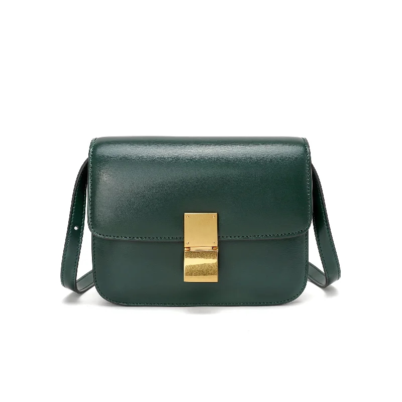 Tiffany & Fred Smooth Nappa Leather Foldover Crossbody/Shoulder Bag