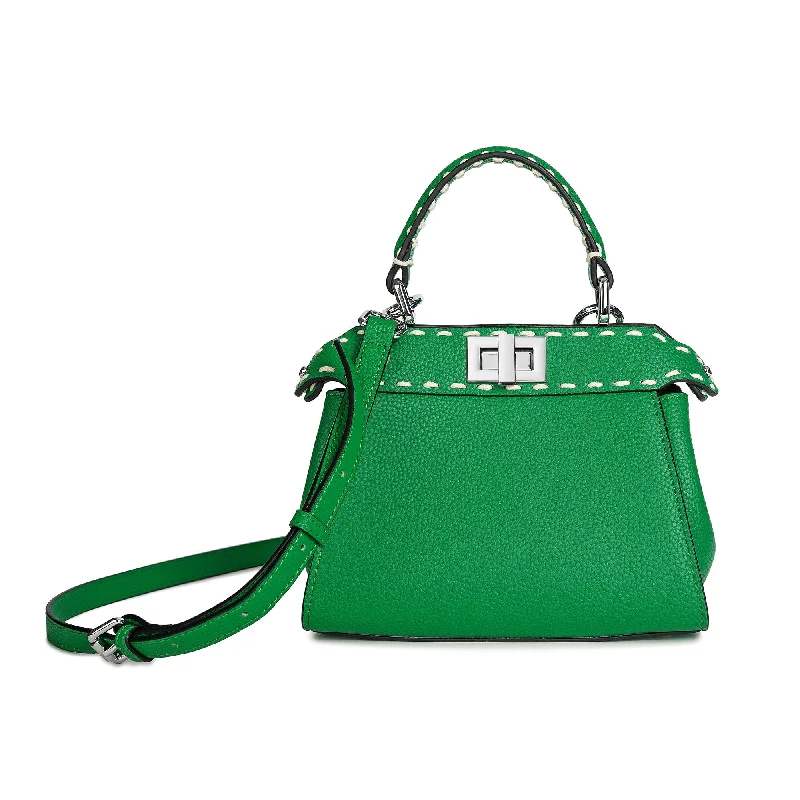 Tiffany & Fred Top-Grain Leather Satchel/Shoulder Bag