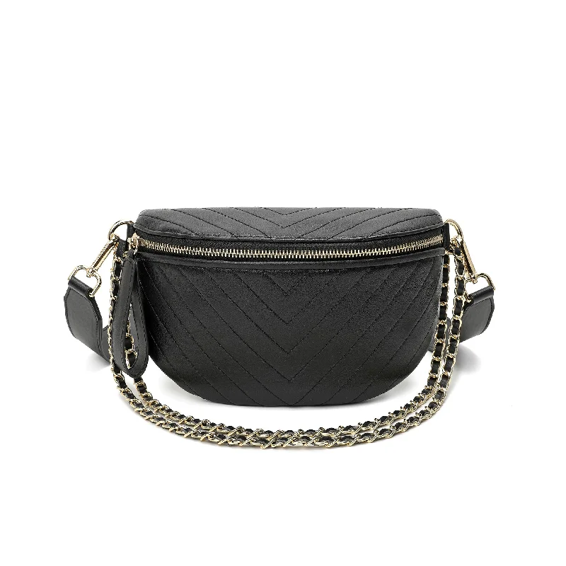 Tiffany & Fred V-Shape Quilted Leather Fanny Pack