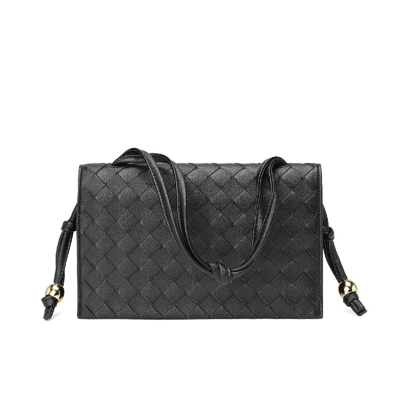 Tiffany & Fred  Woven Leather Shoulder Bag/ Clutch