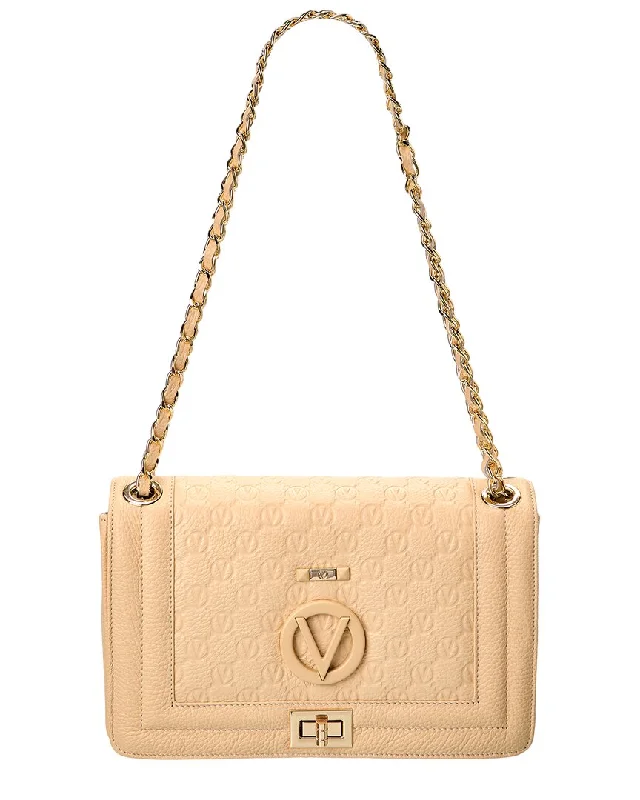 Valentino by Mario Valentino Alice Dollaro Monogram Leather Shoulder Bag