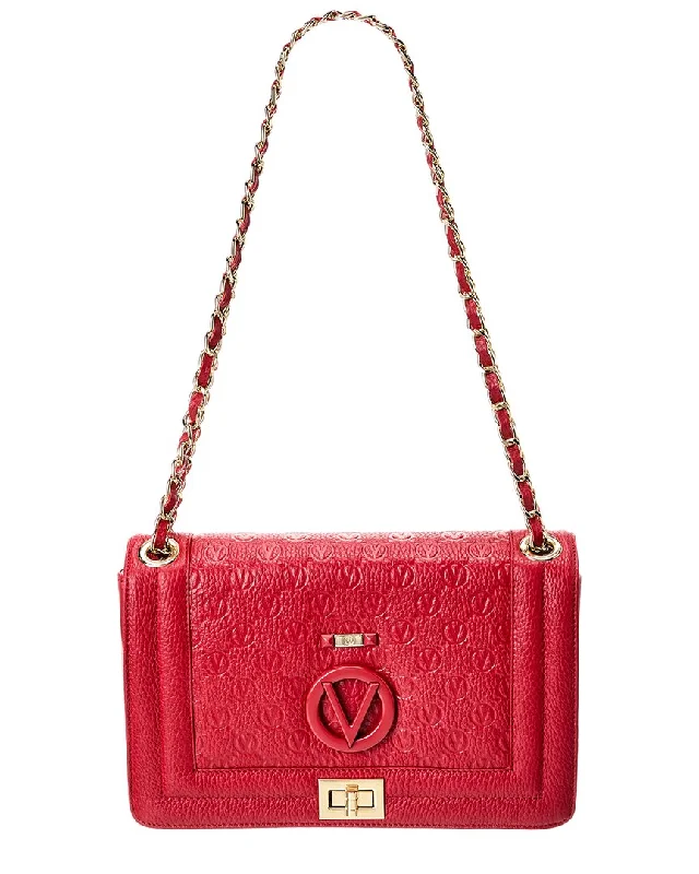 Valentino by Mario Valentino Alice Dollaro Monogram Leather Shoulder Bag