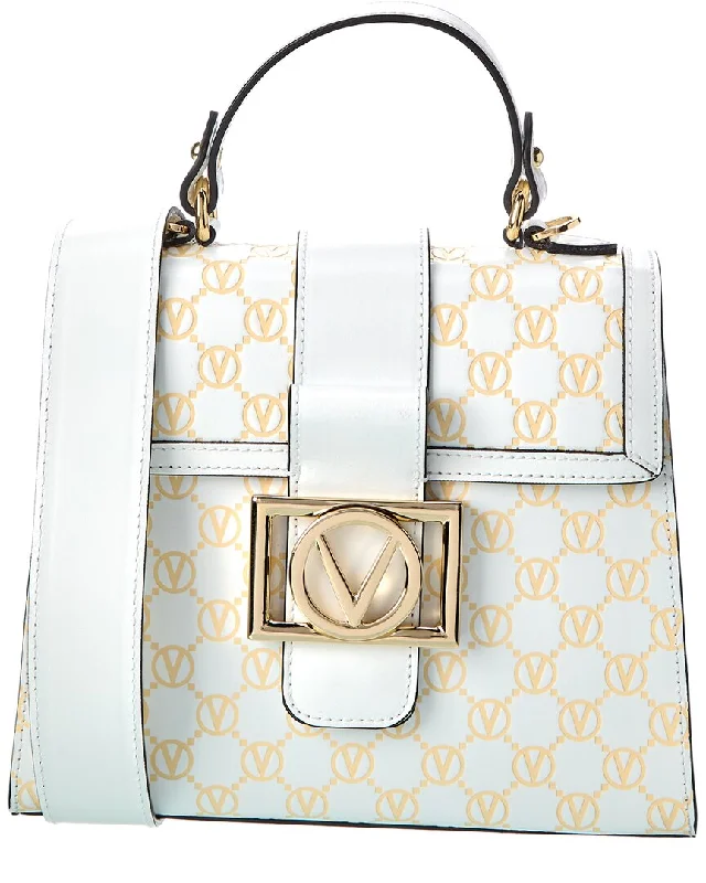 Valentino by Mario Valentino Betty Monogram Leather Satchel