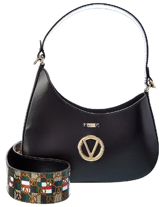 Valentino by Mario Valentino Camila Rope Guitar Leather Shoulder Bag