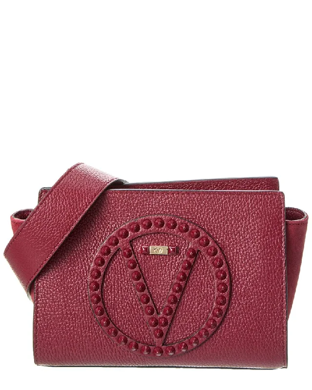 Valentino by Mario Valentino Kiki Rock Leather Shoulder Bag