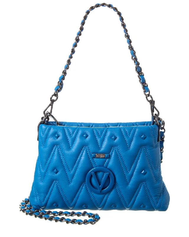 Valentino by Mario Valentino Lilly Diamond Leather Shoulder Bag