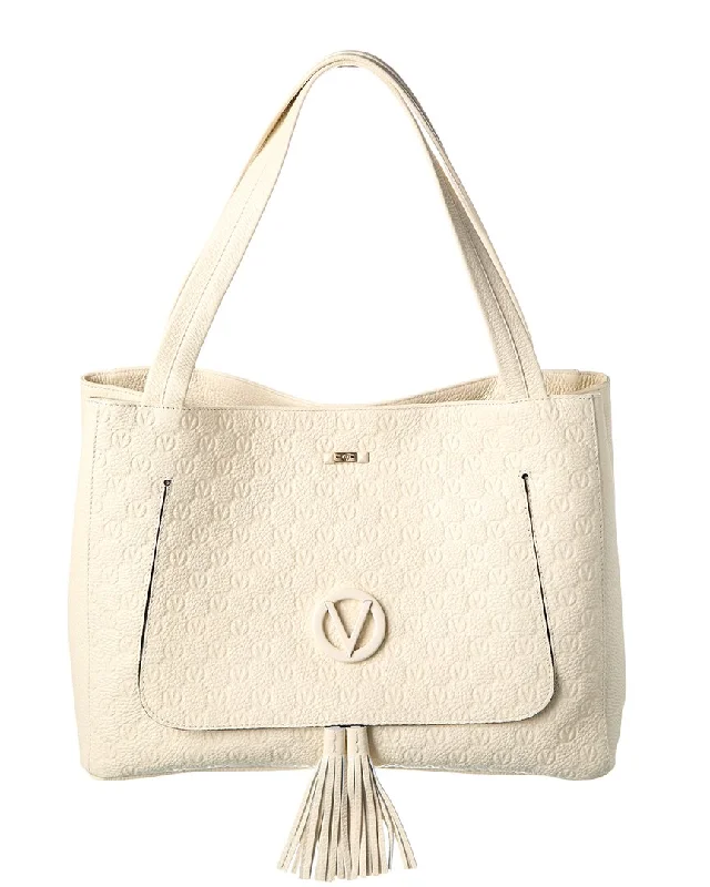 Valentino by Mario Valentino Ollie Dollaro Monogram Leather Tote