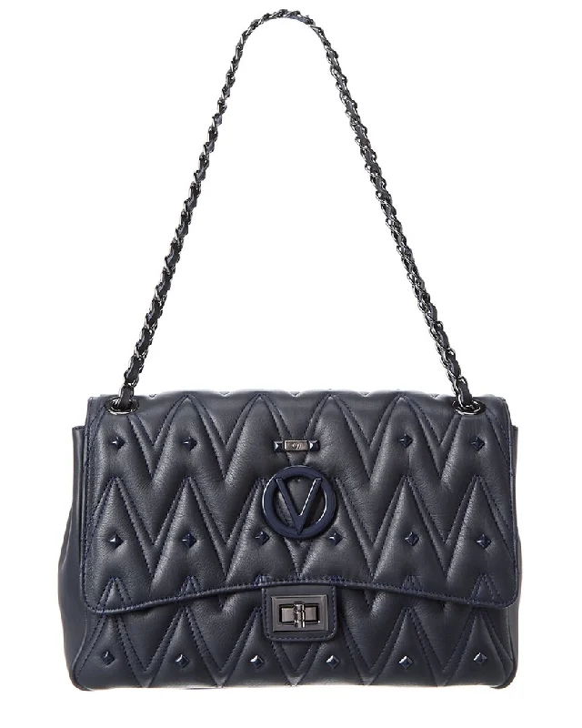 Valentino by Mario Valentino Posh Diamond Leather Shoulder Bag