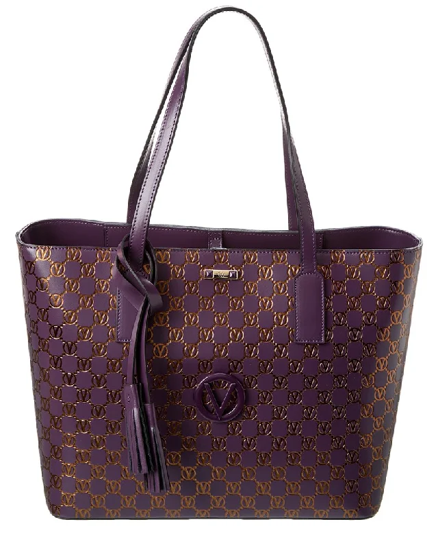 Valentino by Mario Valentino Soho Monogram Leather Tote