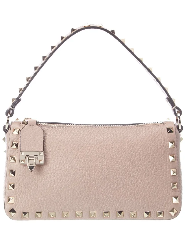 Valentino Rockstud Small Grainy Leather Shoulder Bag