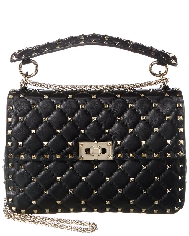 Valentino Rockstud Spike Medium Leather Shoulder Bag