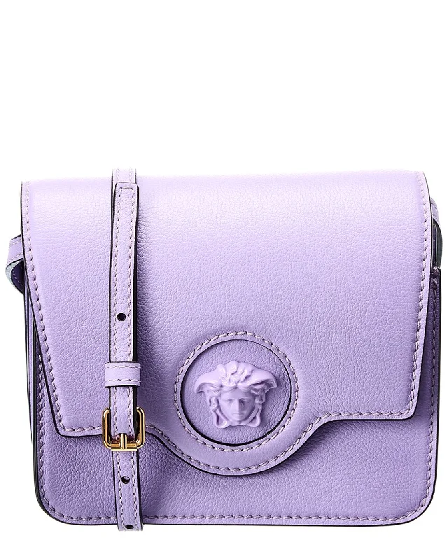 Versace La Medusa Leather Shoulder Bag