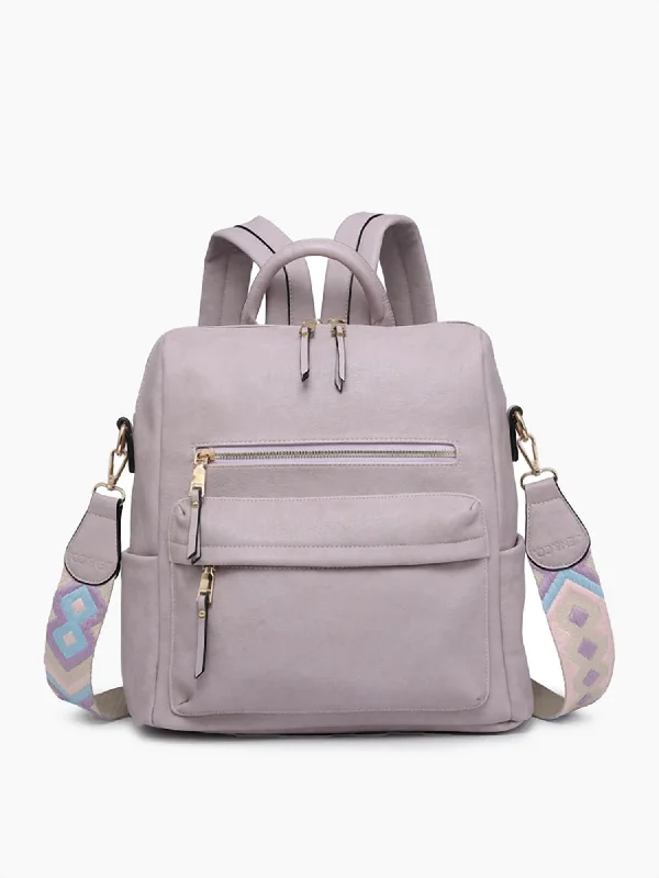 Women's Amelia Convertible Backpack In Dusty Lavender