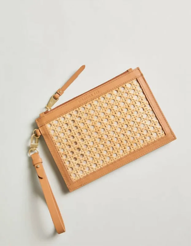 Women's Cane Ginny Wristlet In Pecan