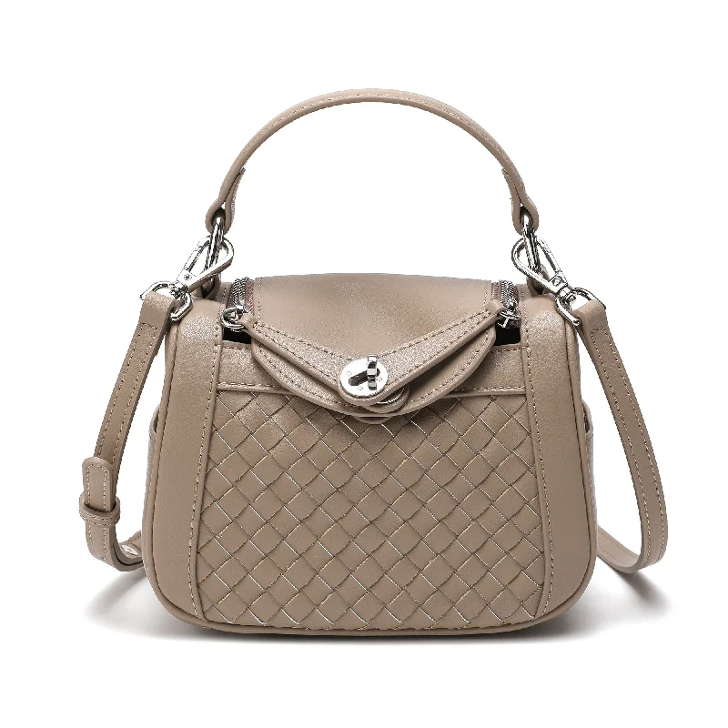 Woven Leather Crossbody/ Shoulder Bag