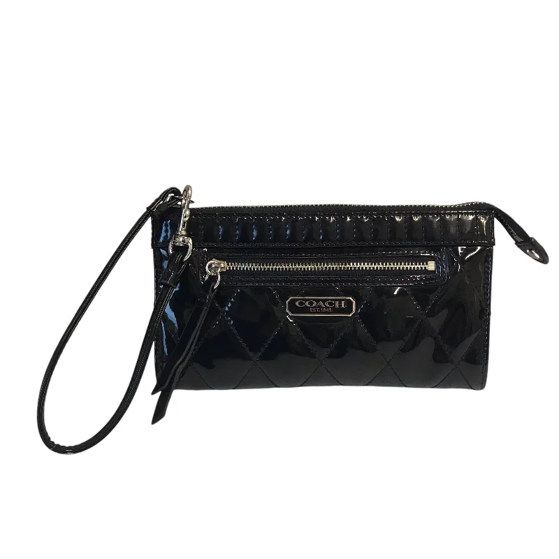 Wristlet Designer By Coach In Black, Size:Medium