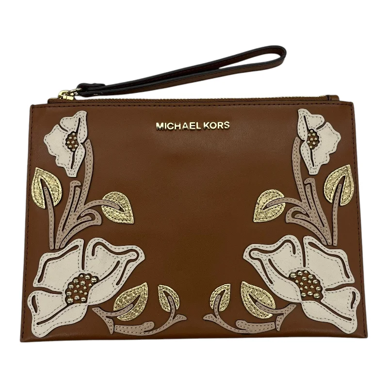 Wristlet Designer By Michael Kors In Brown, Size:Large